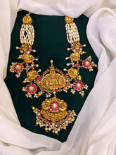 Lakshmi with White Pearl Jadau Kundan Haram - KH0086